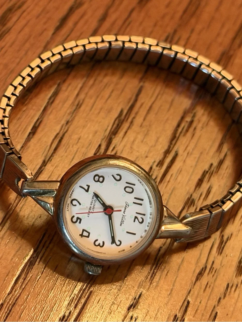 1980’s Pierre Vallee Quartz 10k Plated Gold Women's Strech Watch